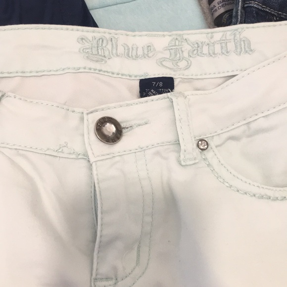 Turquoise Blue Faith Jeans- Super soft!-used - Picture 4 of 4